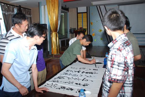 公司赞助首届AGGAME书法论坛